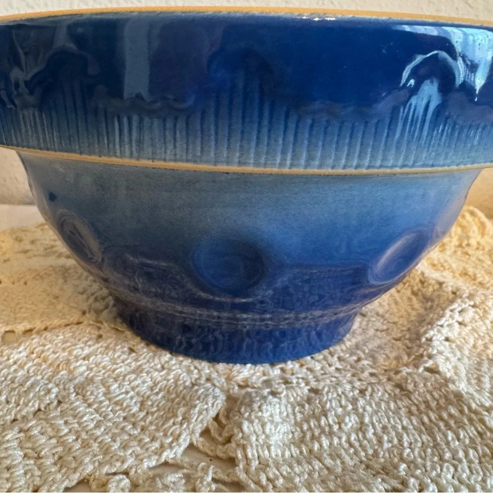 Vintage Blue Stoneware Bowl Set - Picture 11 of 16